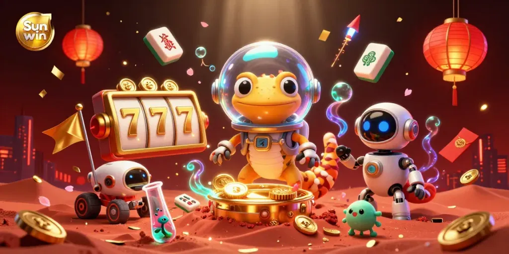 Experience thrilling slot victories at Sun win with captivating 3D casino exploration and vibrant elements.