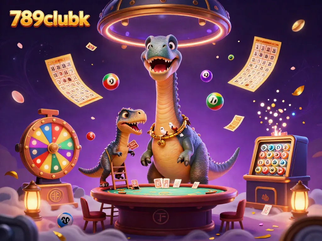 Experience exciting gameplay with a towering brontosaurus and clever raptor at 789clubk casino