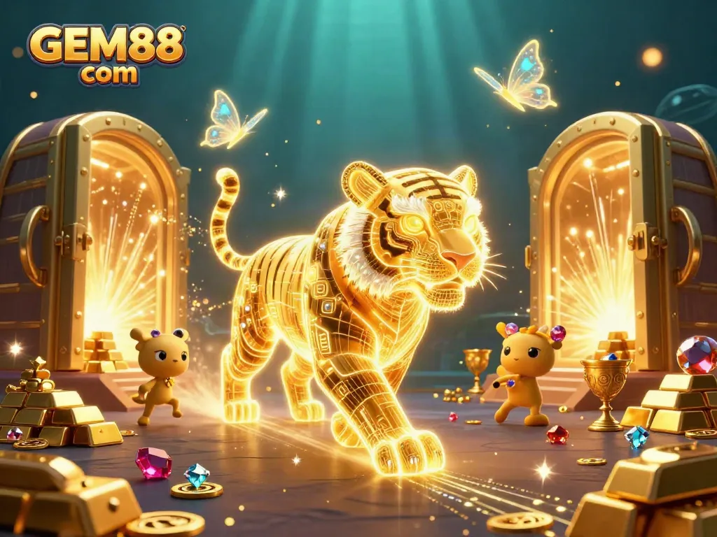 Engage in thrilling gameplay at GEM88 com with vibrant 3D casino elements and striking visuals.