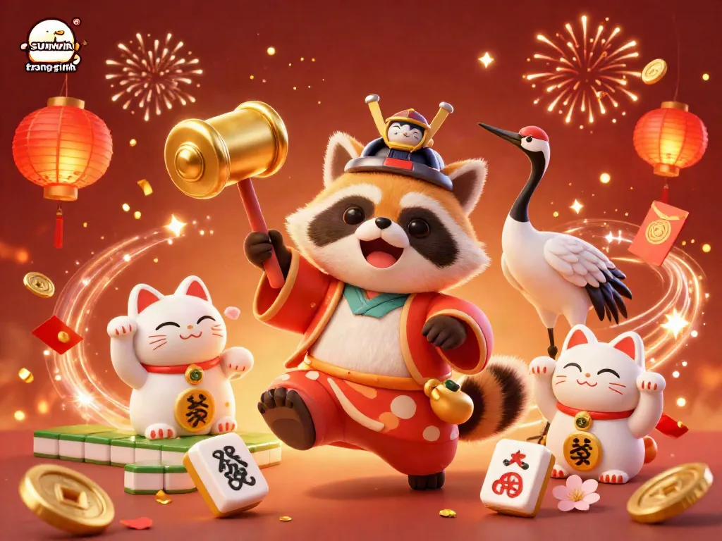 Engage with sunwin trang chính and experience vibrant gaming energy in a festive 3D illustration.