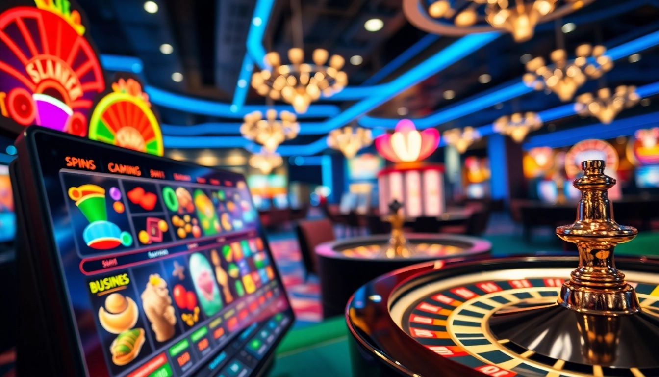 Profitez de jeux variés sur un site casino en ligne moderne et coloré.