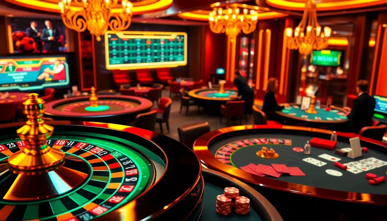 Exciting casino game action at https://rr88me.com/ featuring roulette, poker, and vibrant chips.