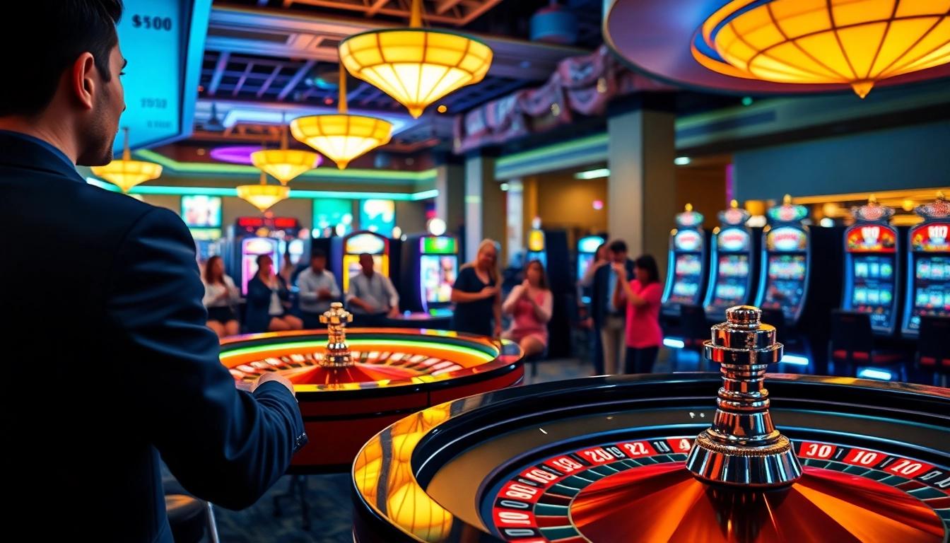 Jouer au casino en ligne fiable avec ambiance festive et machines à sous.