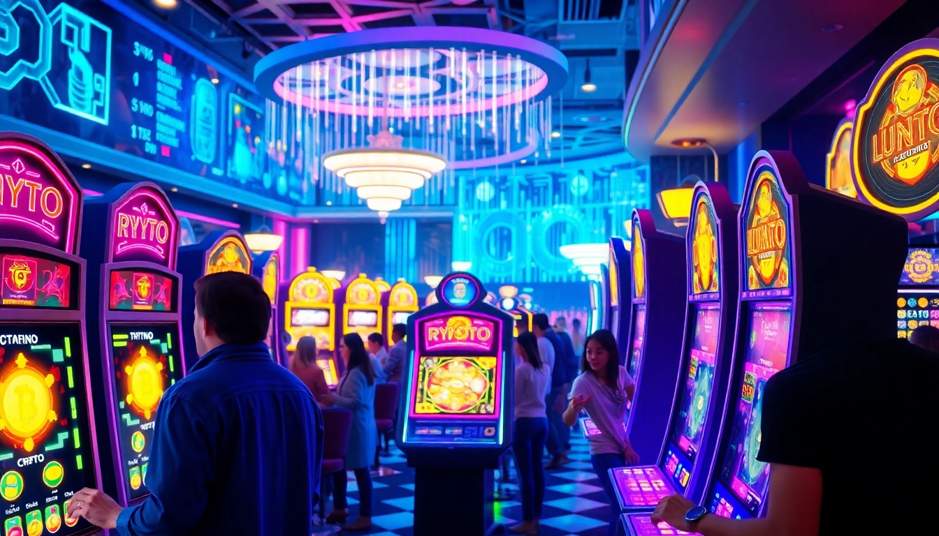 Casinothèque crypto animée offrant des jeux interactifs et des machines modernes.