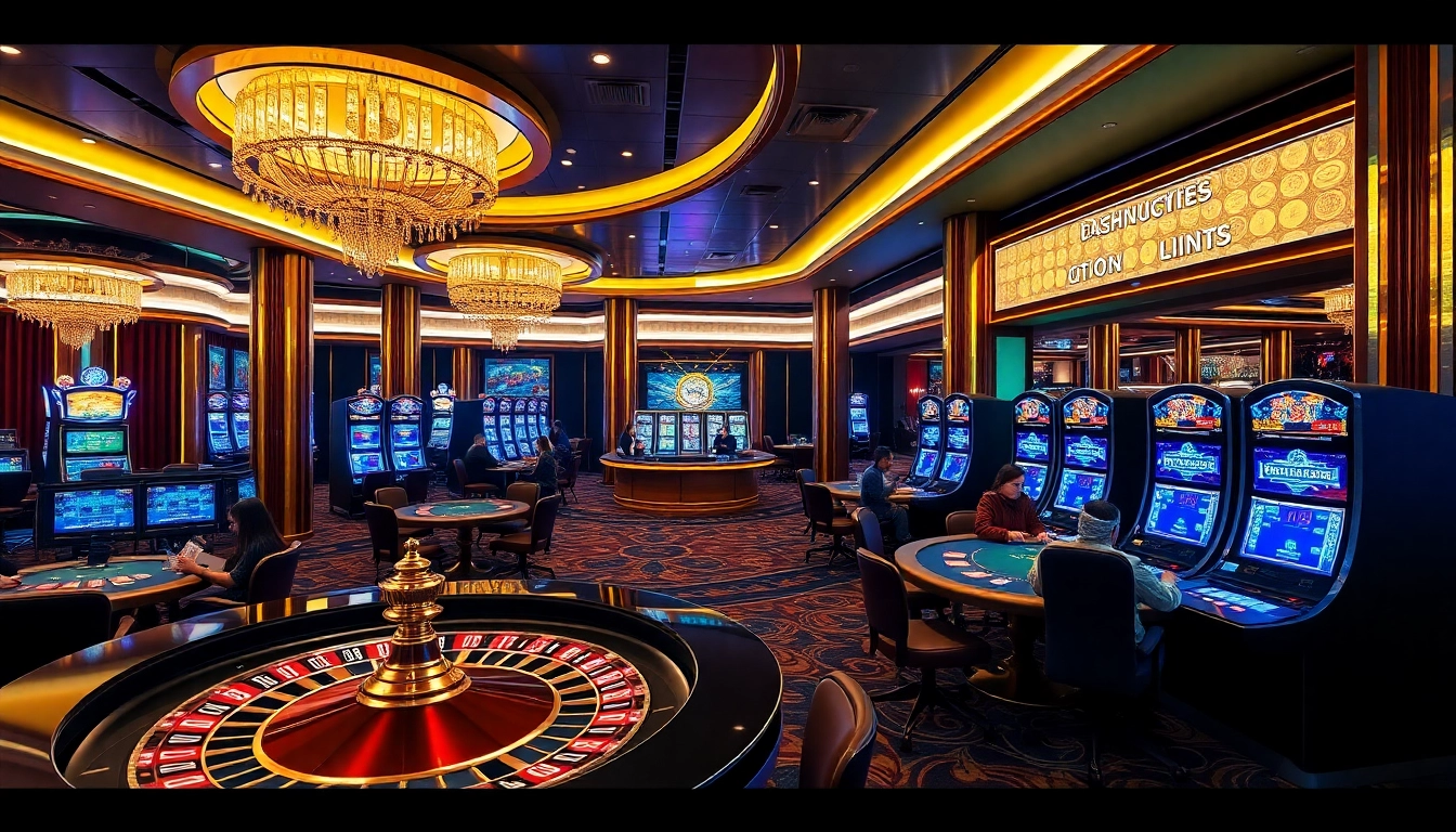 Engaged players enjoy a thrilling game at crypto casinos with innovative digital interfaces and modern decor.