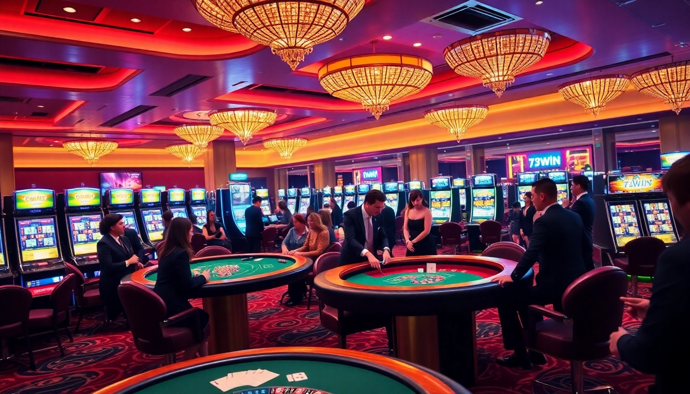 Experience the luxury of gambling at https://78winvina.com/ with vibrant slot machines and poker tables.