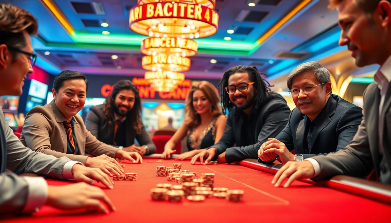 Découvrez les jeux de casino en ligne France avec des joueurs enthousiastes autour de la table.