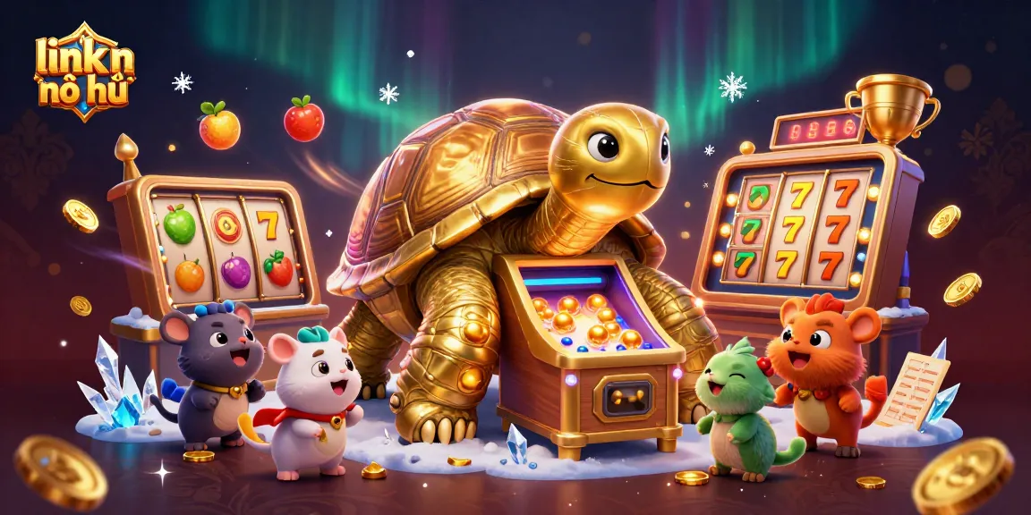 Experience thrilling excitement and rewards with link nổ hũ slots in this vibrant casino illustration.