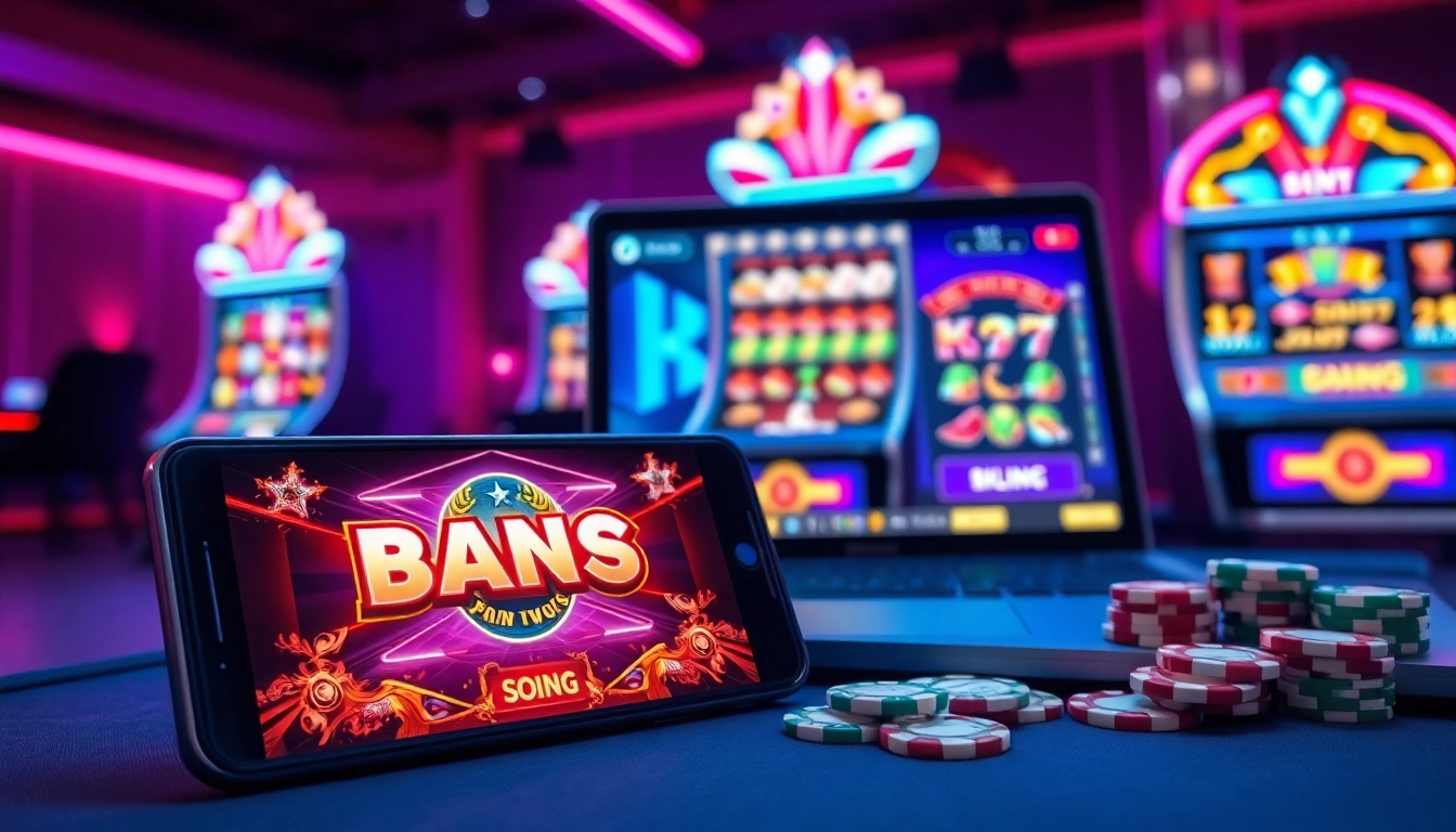 Découvrez l'excitation d'un casino en ligne avec un smartphone et des graphismes animés. related image