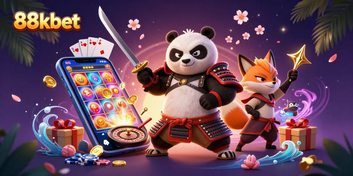 Experience thrilling gameplay at 88kbet with vibrant characters and dynamic casino elements.