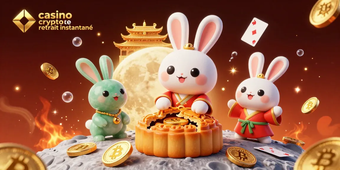 Illustration dynamique de casino crypto retirant instantanément avec des personnages interactifs et des éléments de jeux de cartes.