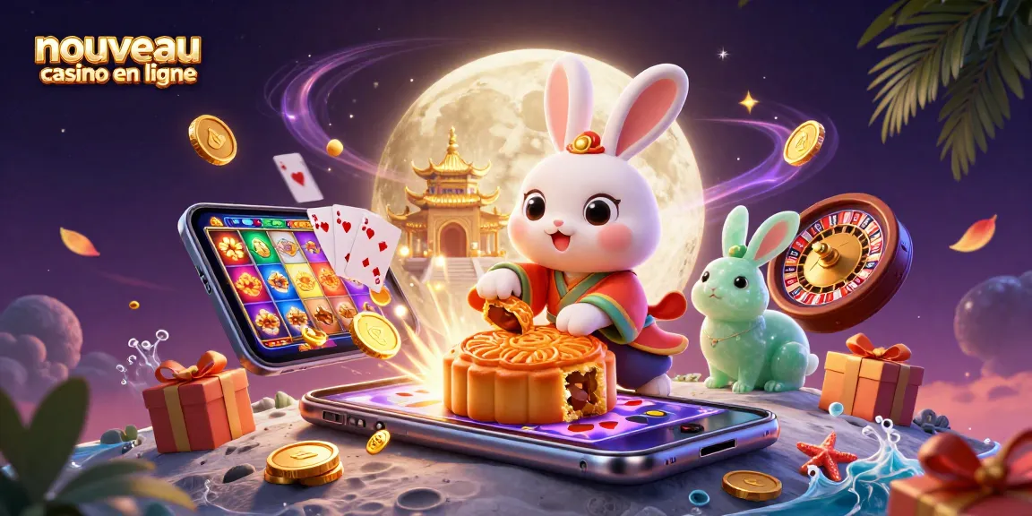 Découvrez un nouveau casino en ligne avec une illustration captivante de jeux et de divertissements.