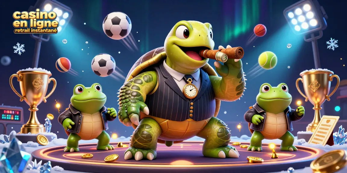 Le casino en ligne retrait instantané offre des gains rapides avec des tortues et des grenouilles errantes.