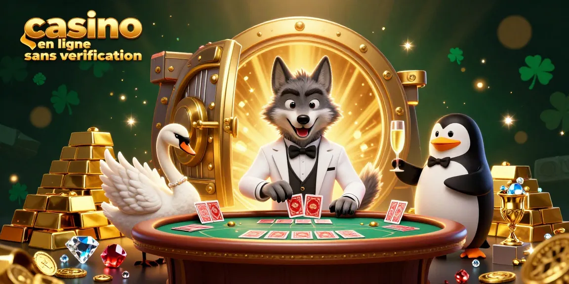 Profitez de l'excitation des jeux de casino en ligne sans vérification avec notre illustration immersive.