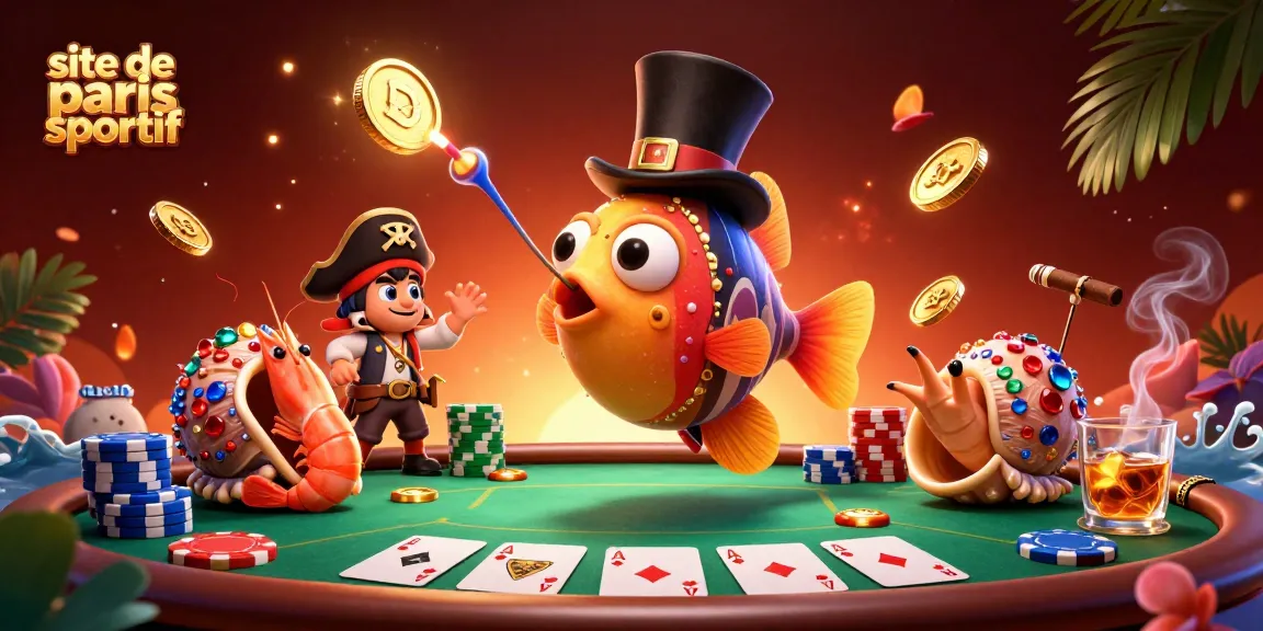 Pariez sur le site de paris sportif avec une ambiance de poker animée et colorée.