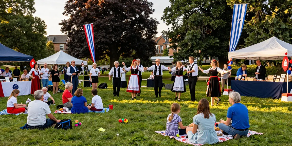 Community celebration of Breton culture with m98 ฝากถอนออโต้ มือถือ themed events showcasing local music and food.