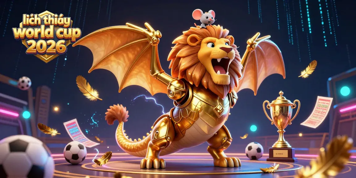 Exciting illustration showcasing lịch thi đấu world cup 2026 with energetic sports and betting elements for gamblers.